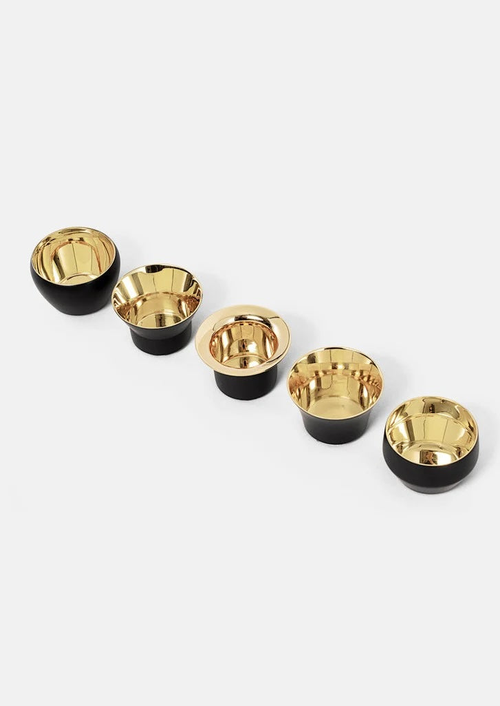Kin Black Candleholders - Set of 5