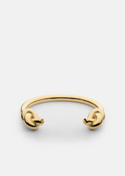 Massive Knot Cuff - Gold Plated