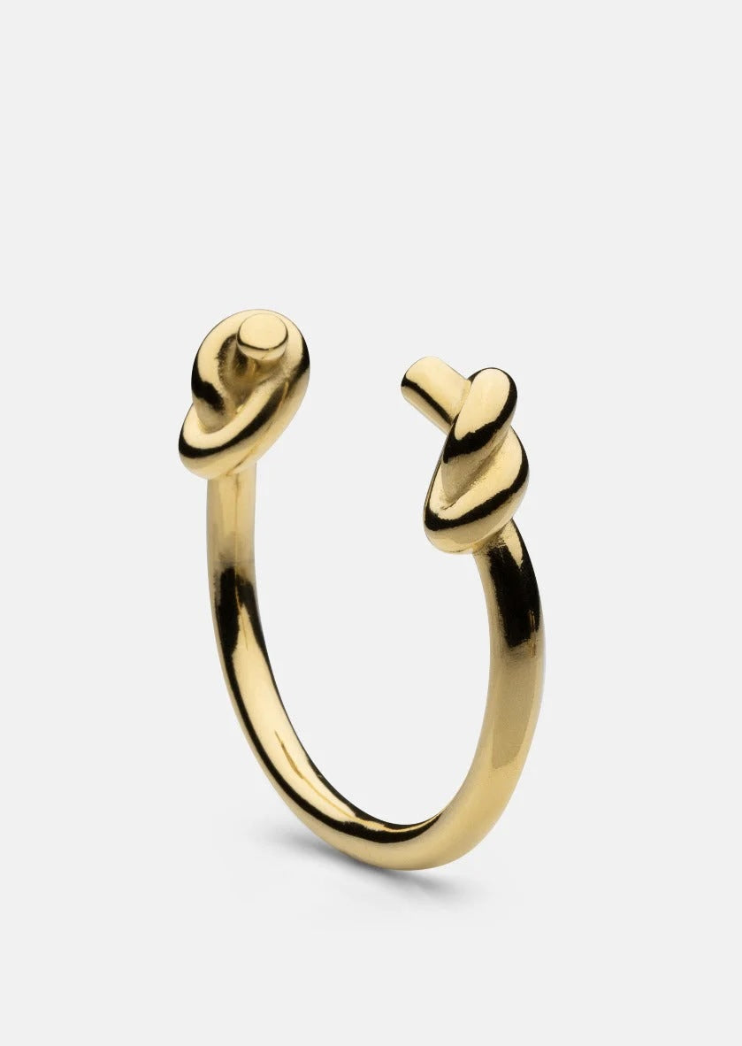 Massive Knot Cuff - Gold Plated