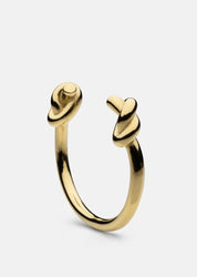 Massive Knot Cuff - Gold Plated