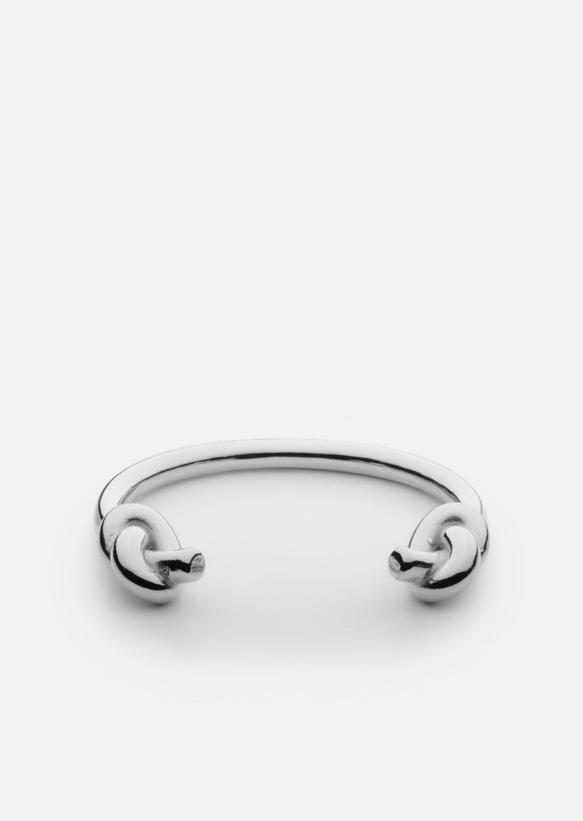 Massive Knot Cuff - Silver Plated