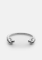 Massive Knot Cuff - Silver Plated
