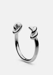 Massive Knot Cuff - Silver Plated