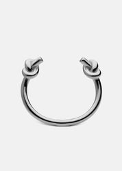 Massive Knot Cuff - Silver Plated