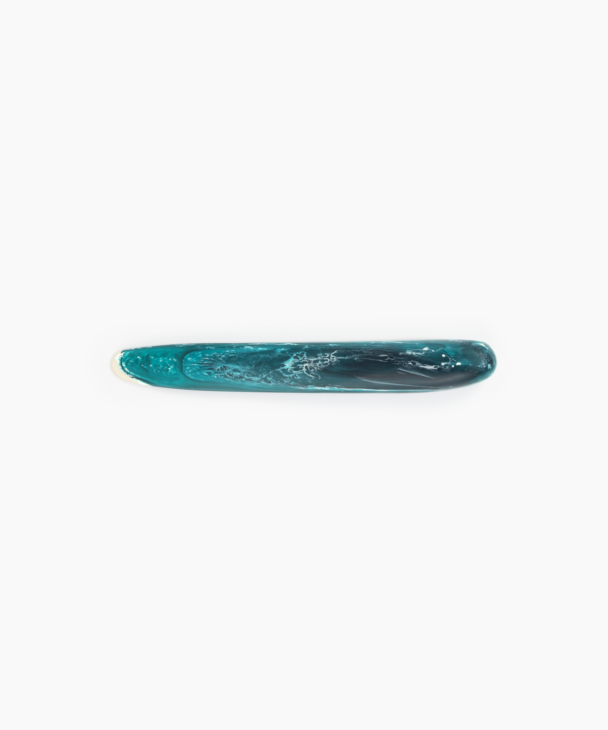 Stone Cheese Knife in Lagoon by Dinosaur Designs, hand-cast resin