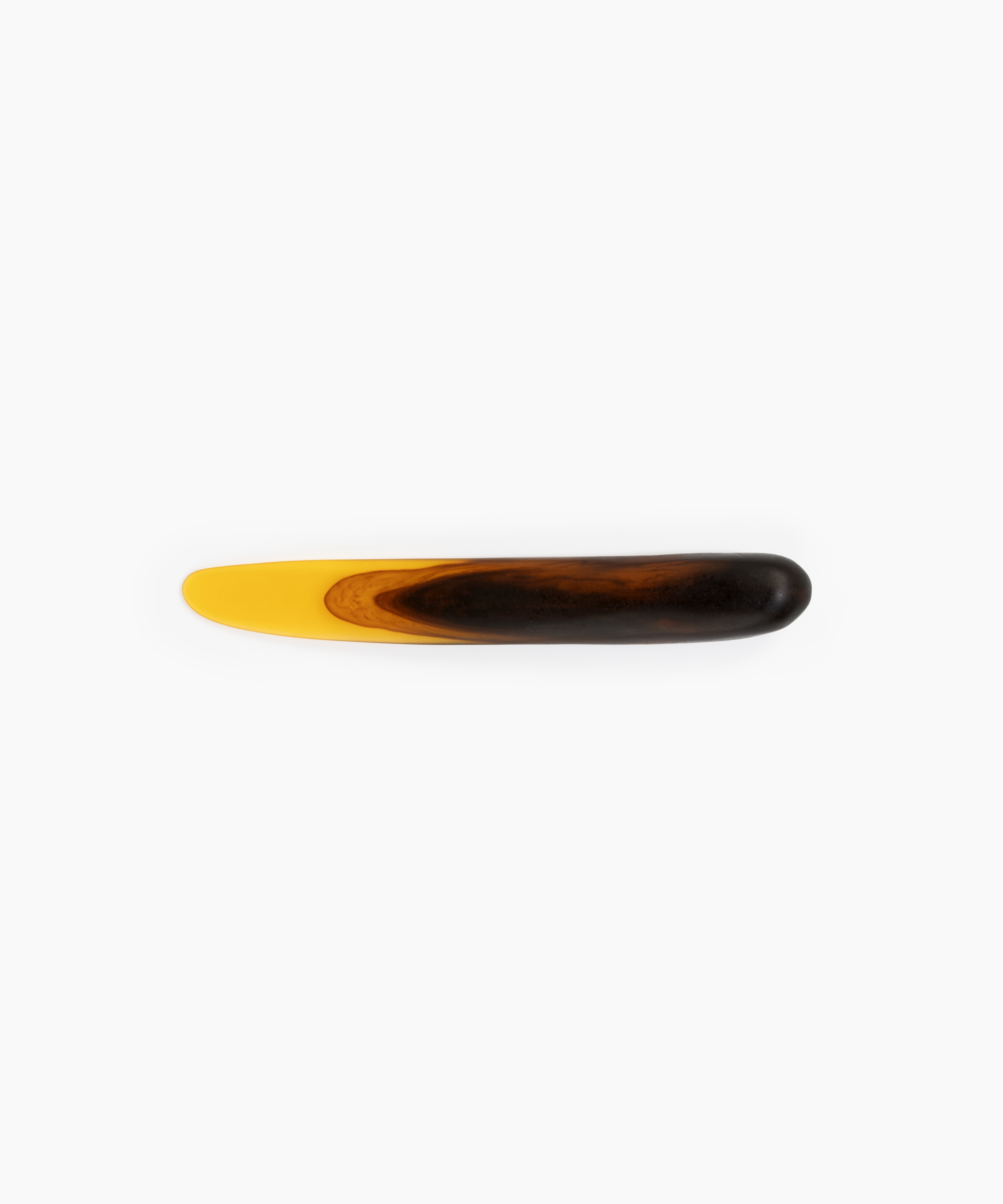 Stone Cheese Knife in Tortoise by Dinosaur Designs, hand-cast resin