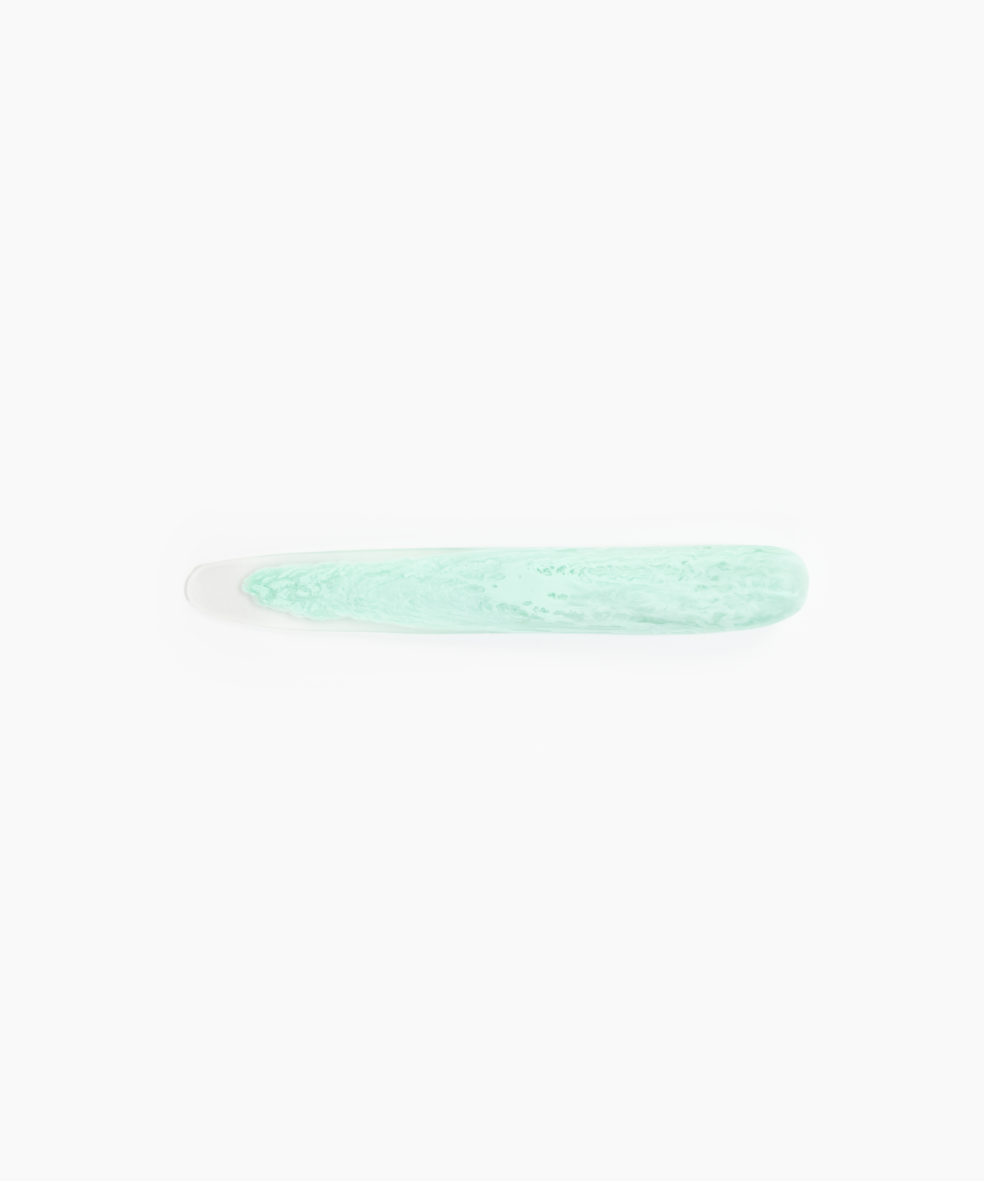 Stone Cheese Knife in Mint by Dinosaur Designs, hand-cast resin