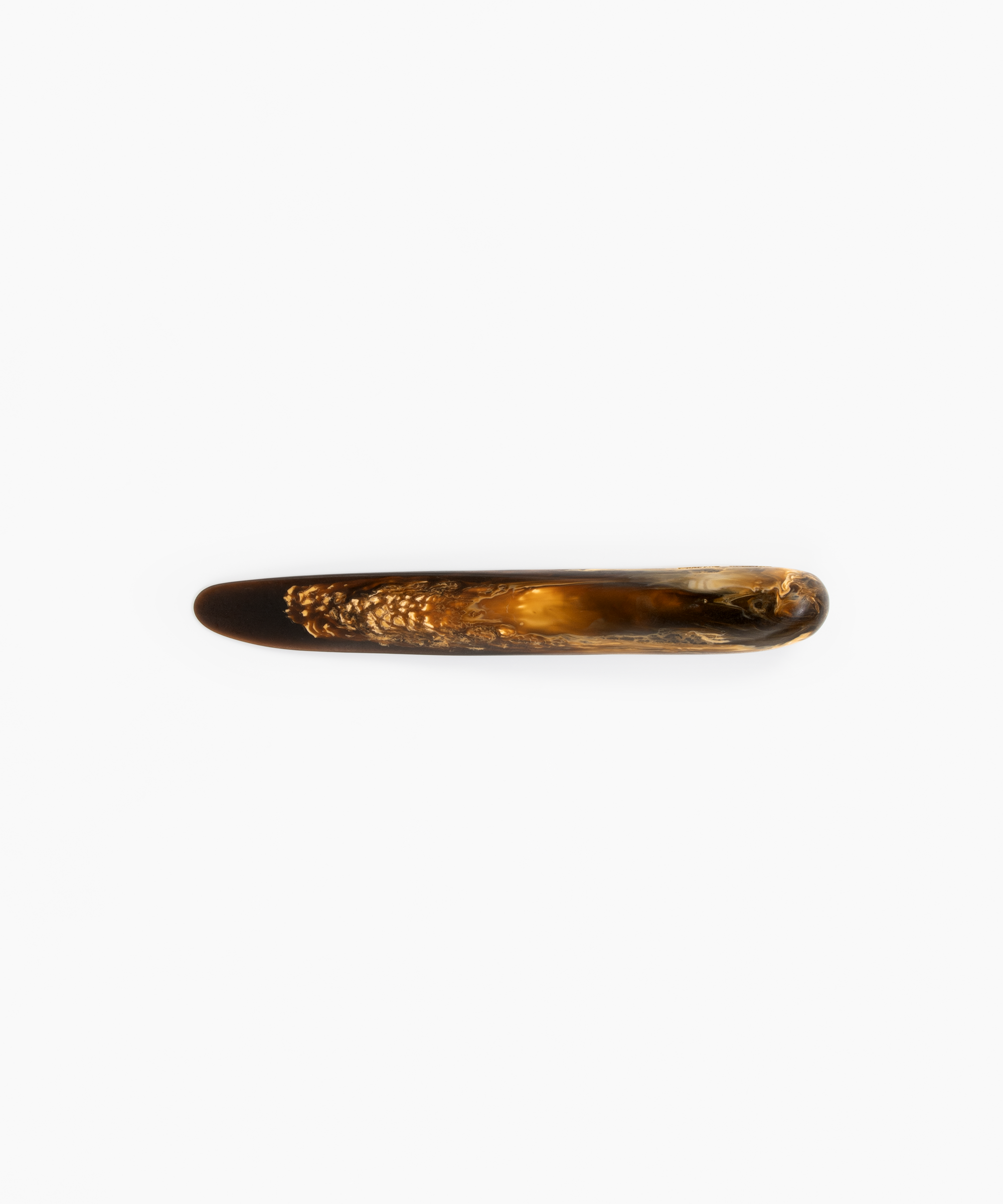 Stone Cheese Knife in Dark Horn by Dinosaur Designs, hand-cast resin