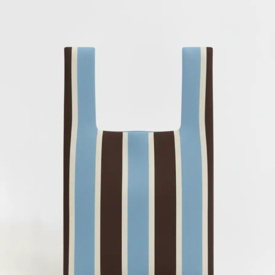 Blue and Brown Campus Club Knitted Bag
