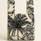 Black Palm Postcard Knitted Bag