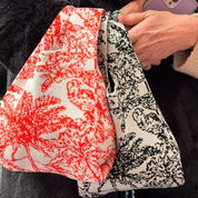 Black Palm Postcard Knitted Bag