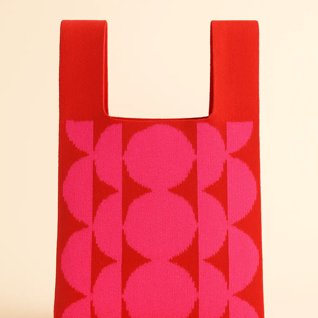 Pink Rhythm Knitted Bag