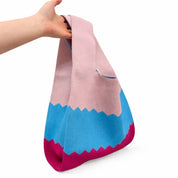 Zigzag Horizon Knitted Bag