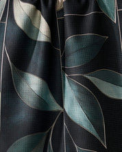 Modern Organic tea towel, close detail of the Geoweave fabric and print