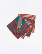 Comb Cocktail Napkins in Garnet, stacked