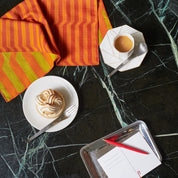 Stripe Dinner Napkins - Vermillion