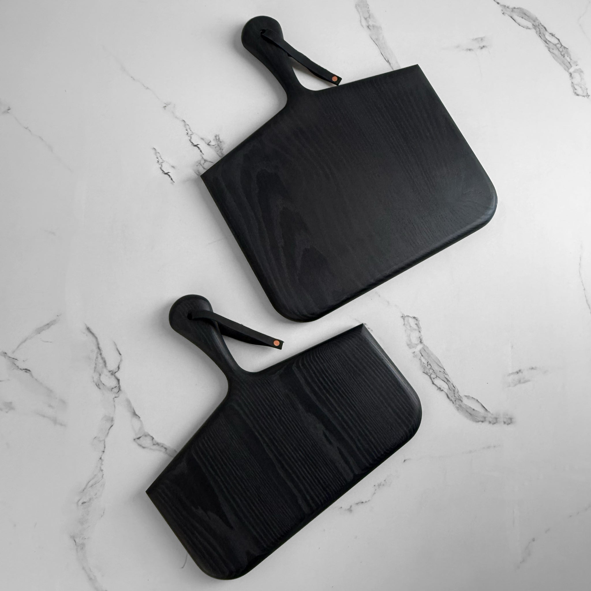 Norr Board in ebonized ash by KHEM Studios, flat overhead view