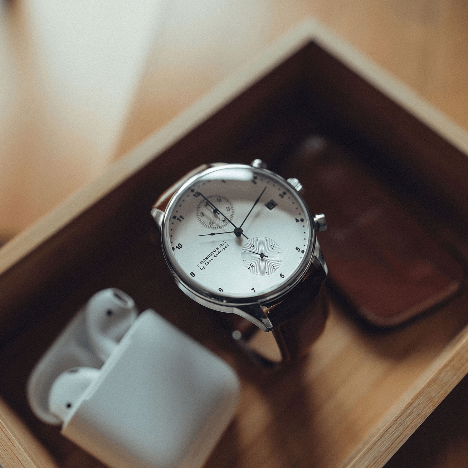 1815 Chronograph Steel White, caseback view