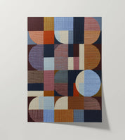 Woven Perspectives No. 18 framed and hung on a wall