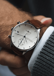 1815 Chronograph White on wrist