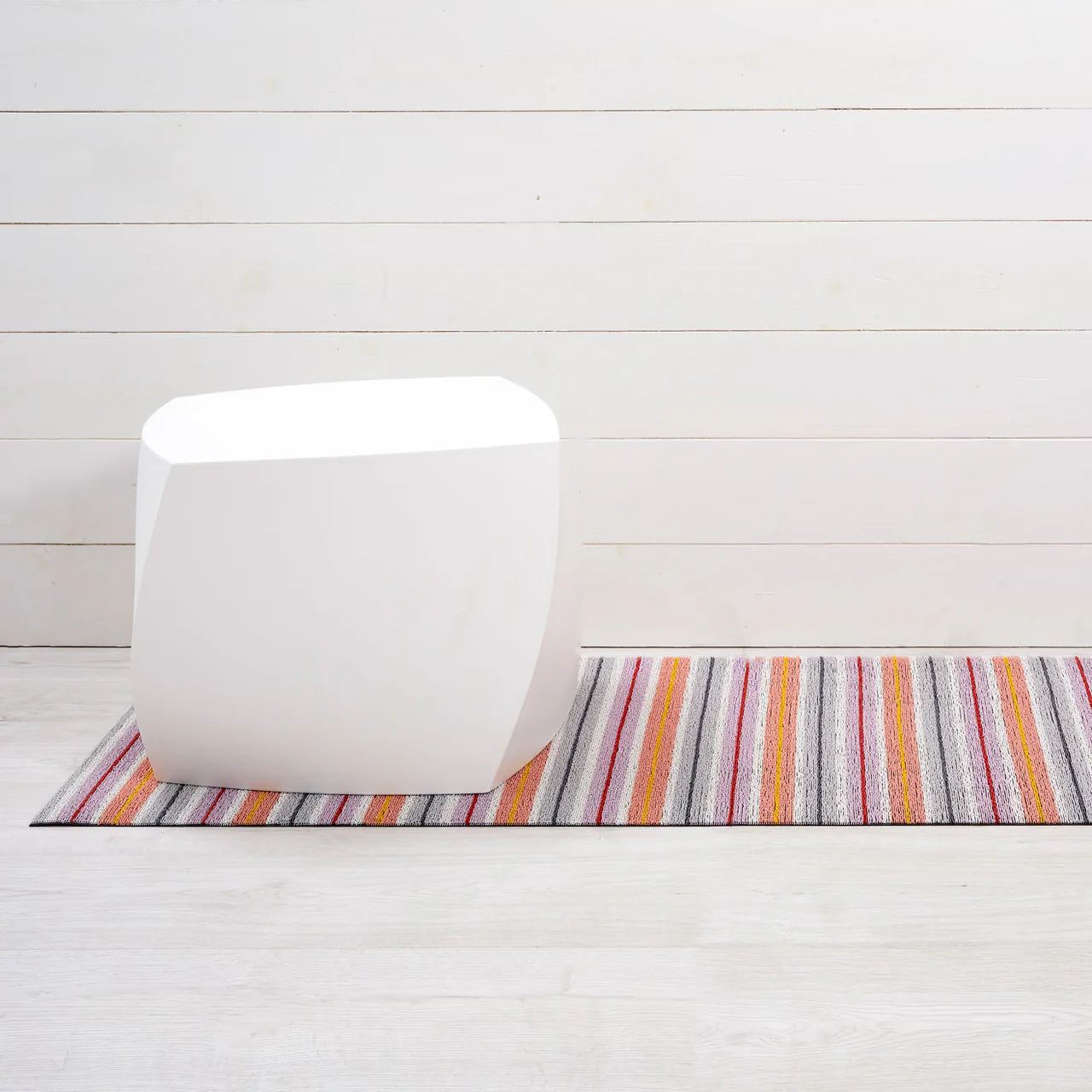 Ribbon Stripe Shag Runner