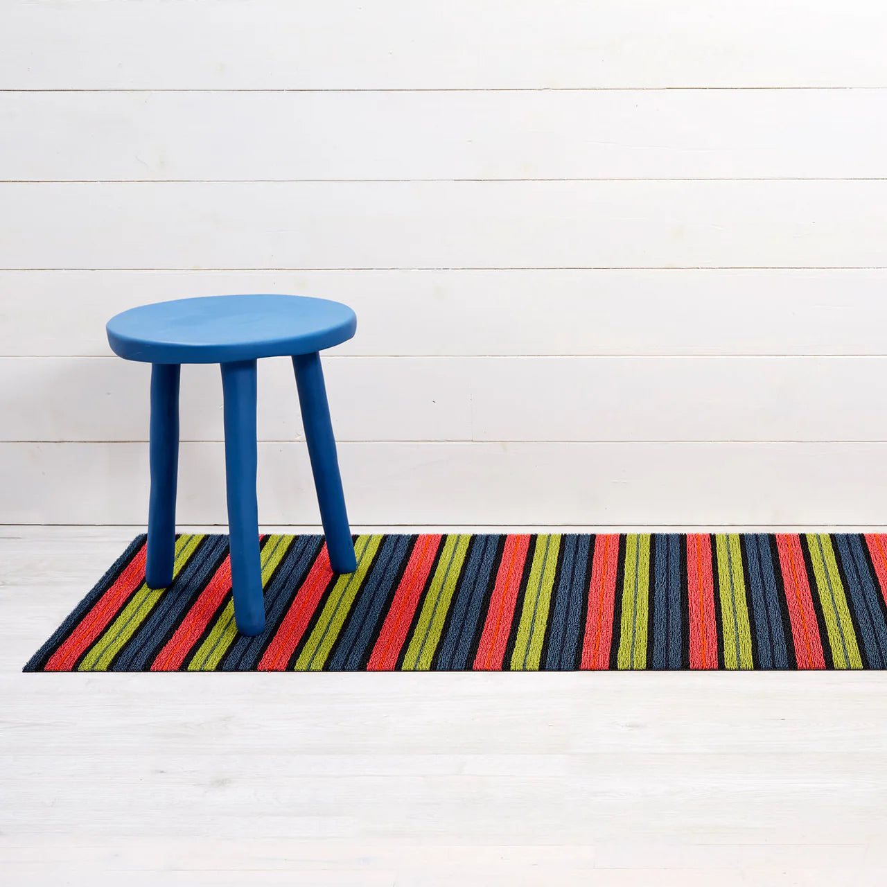 Ribbon Stripe Shag Runner