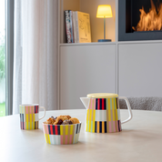 Remember Havanna teapot, cup and bowl styled on a table