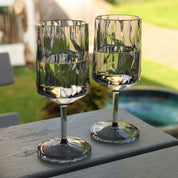 koziol Superglas CLUB No. 4 cocktail glass, transparent grey, lifestyle