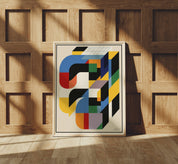Corner detail of the Construct No. 02 print showing the archival cotton rag paper