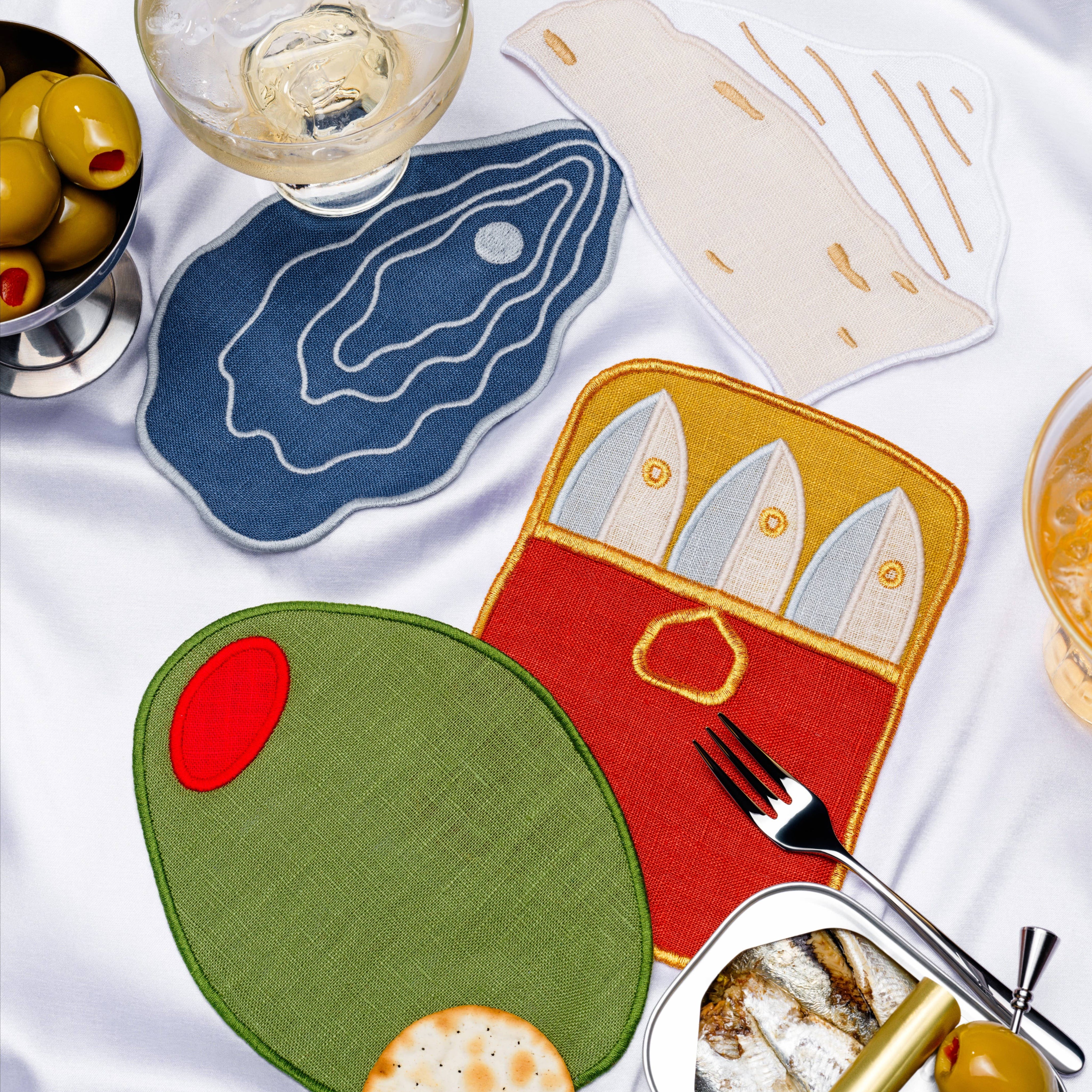 Hors D'oeuvres Cocktail Napkins detail