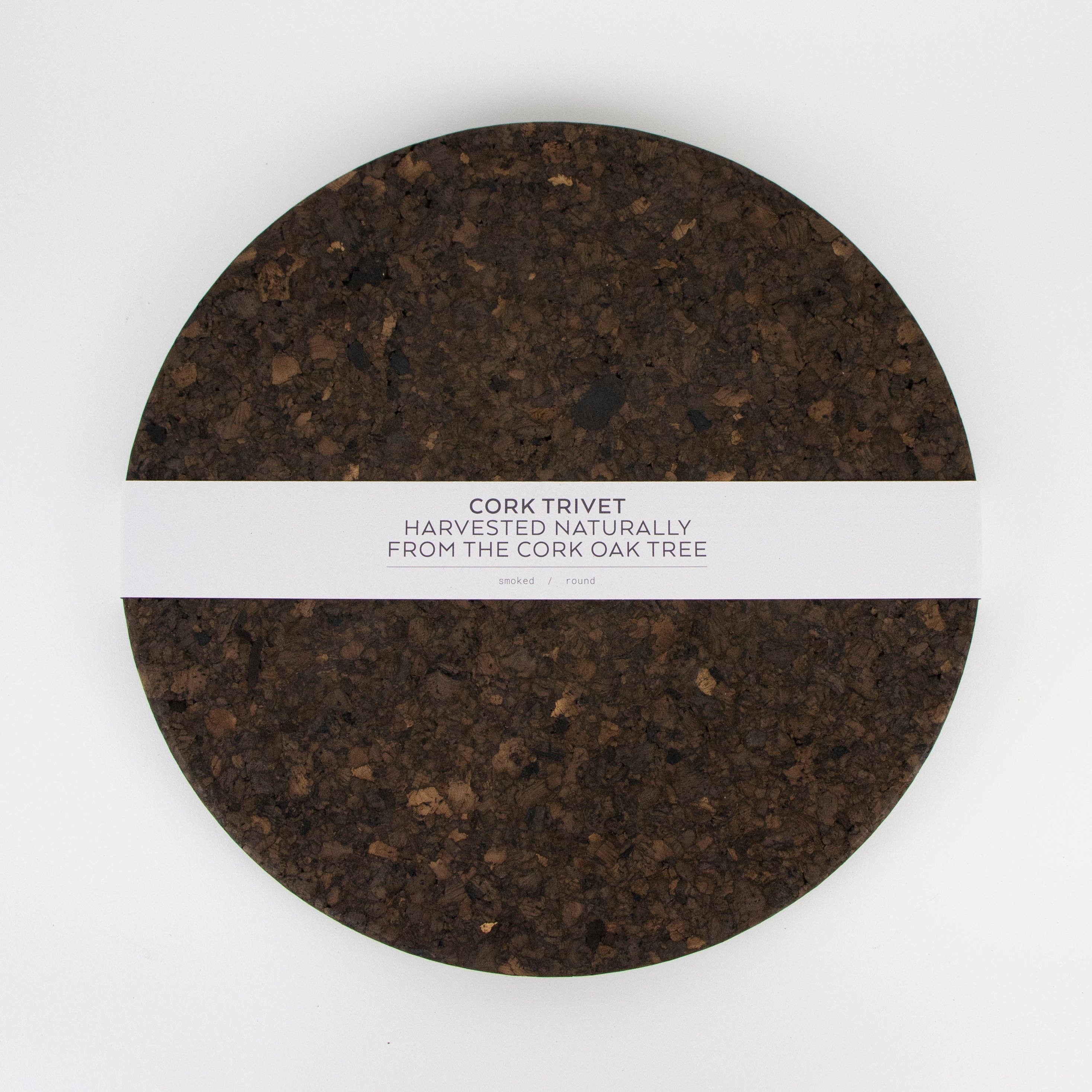 Smoked Cork Trivet Large