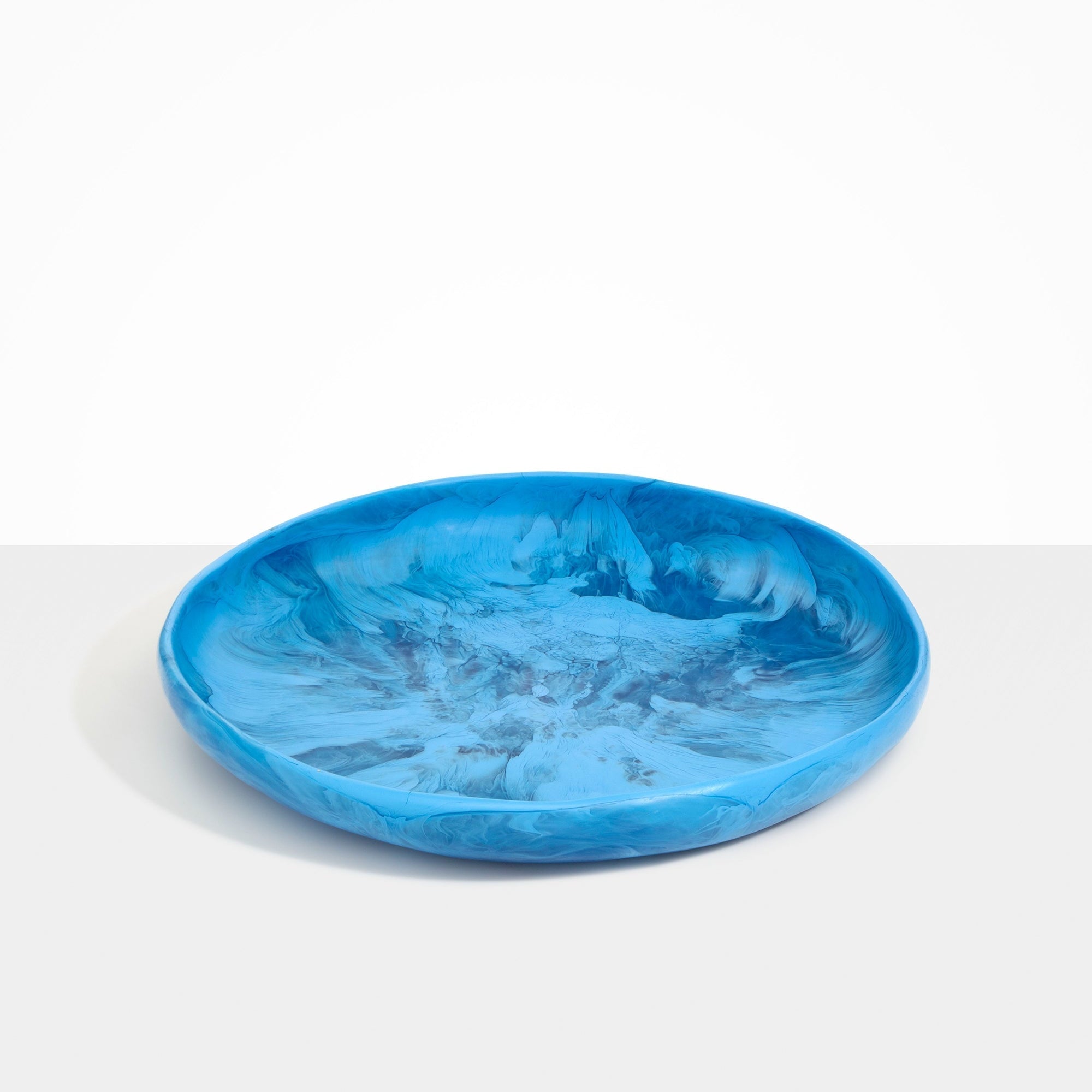 Grand Earth Bowl in Sky by Dinosaur Designs, hand-cast resin