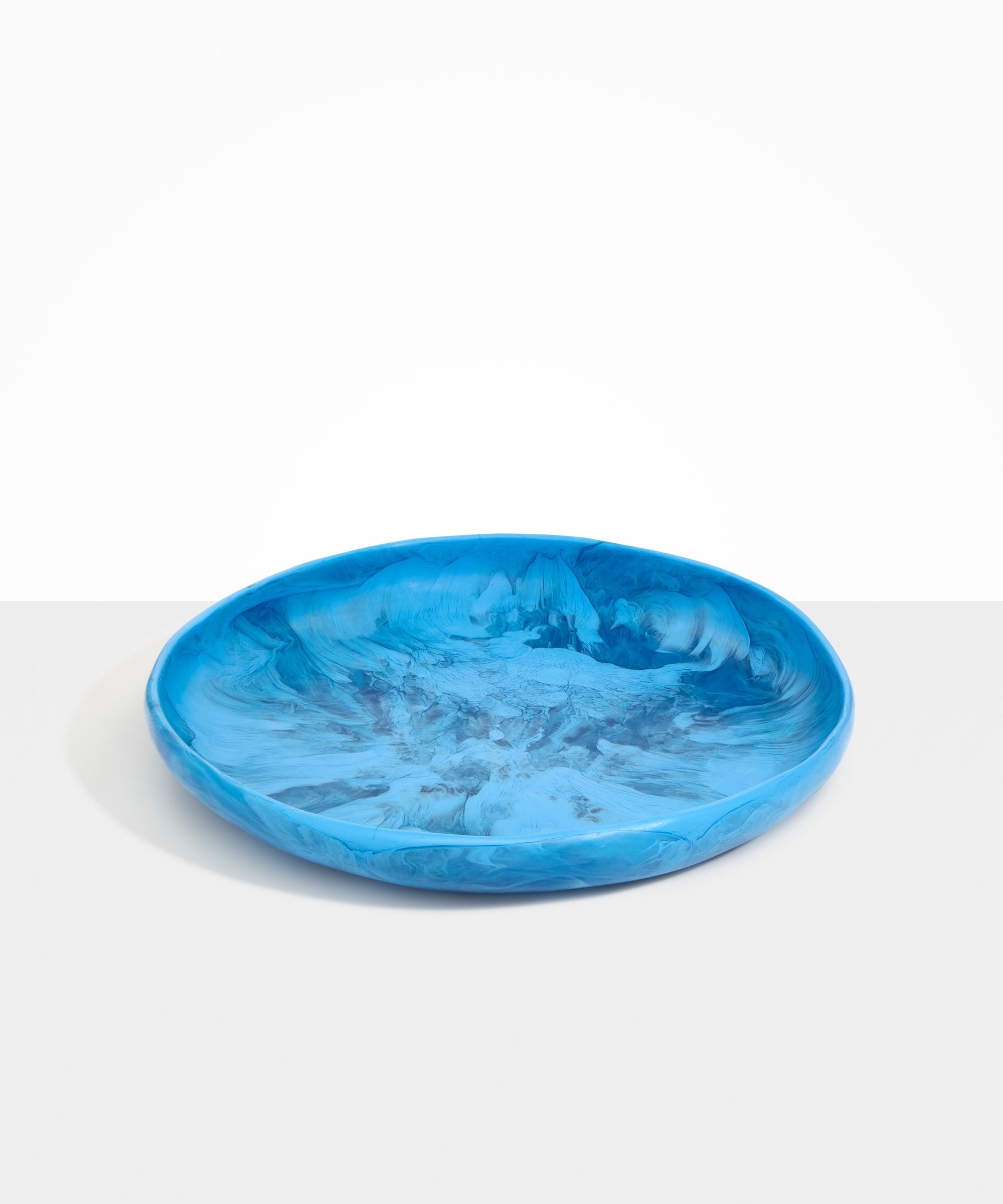 Grand Earth Bowl in Sky by Dinosaur Designs, hand-cast resin