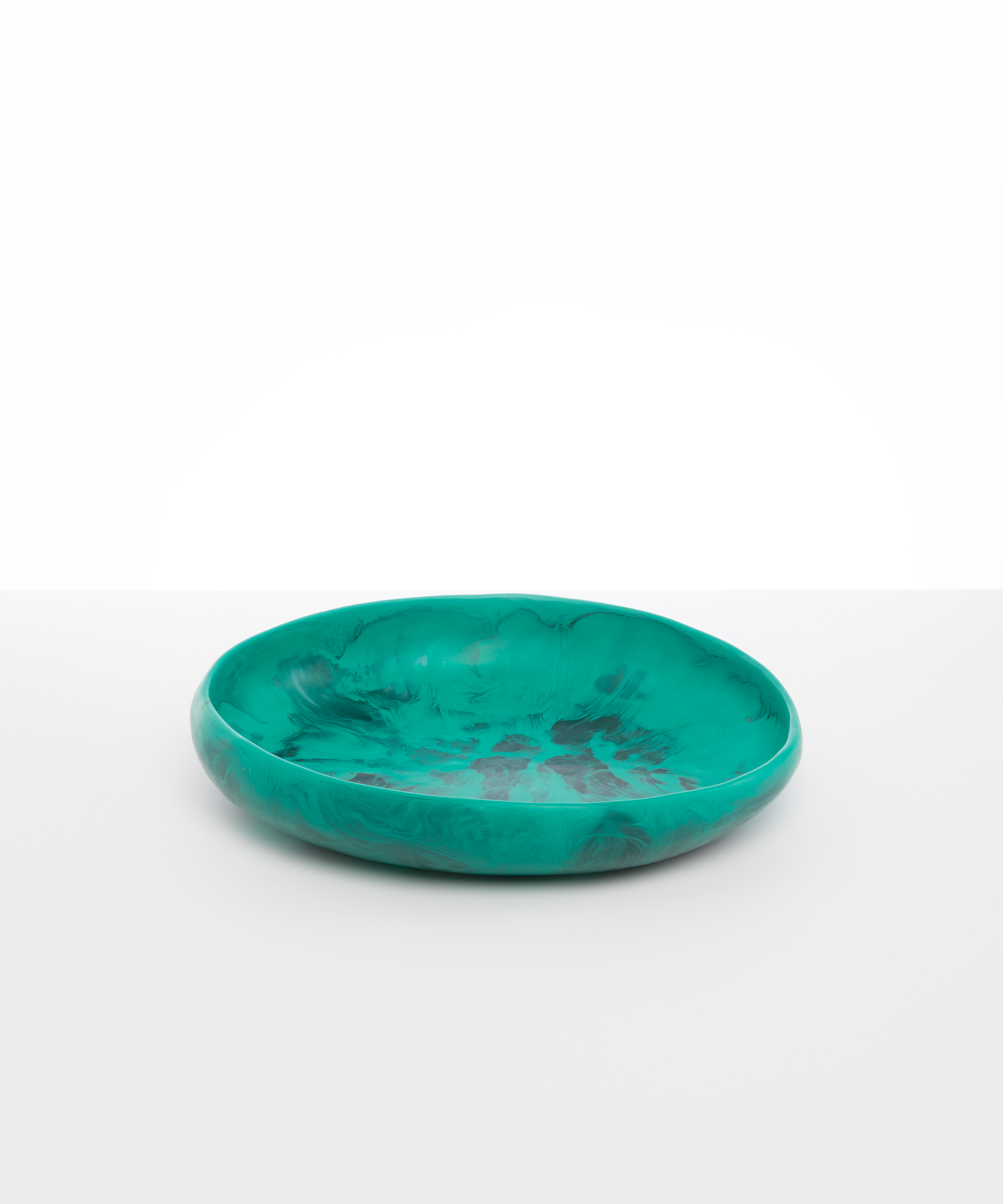 Large Earth Bowl in Mineral Swirl by Dinosaur Designs, hand-cast resin