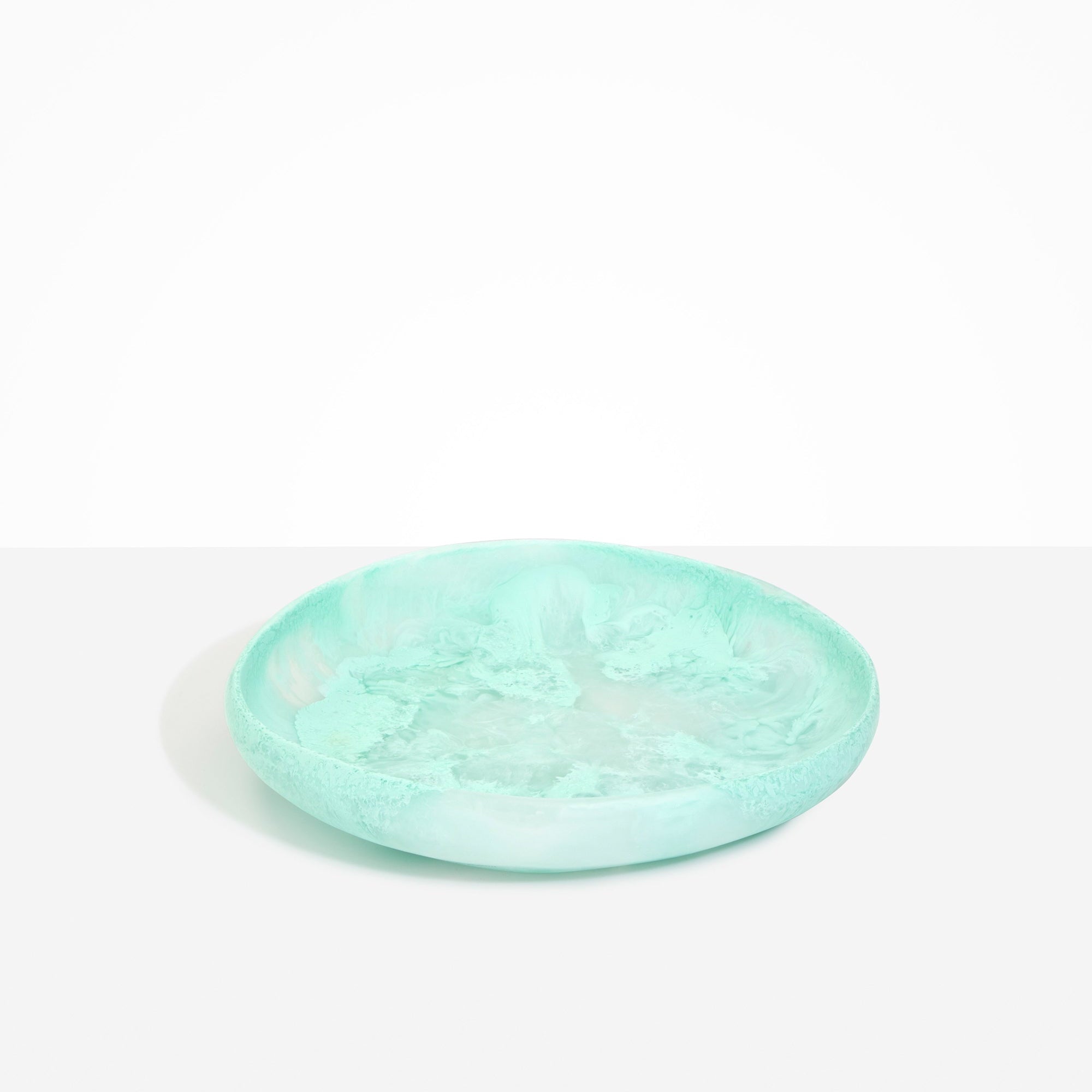 Large Earth Bowl in Mint by Dinosaur Designs, hand-cast resin