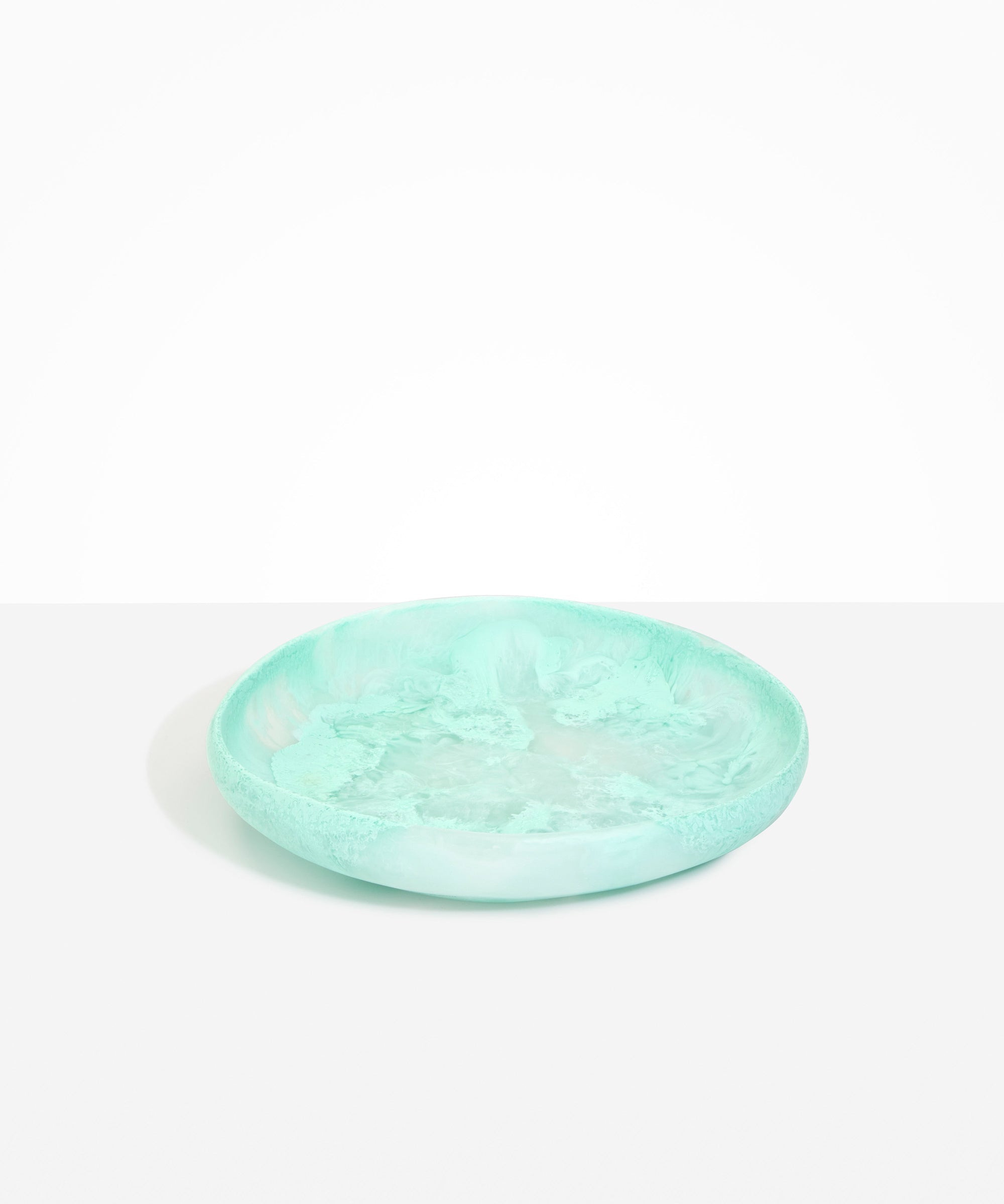 Large Earth Bowl in Mint by Dinosaur Designs, hand-cast resin