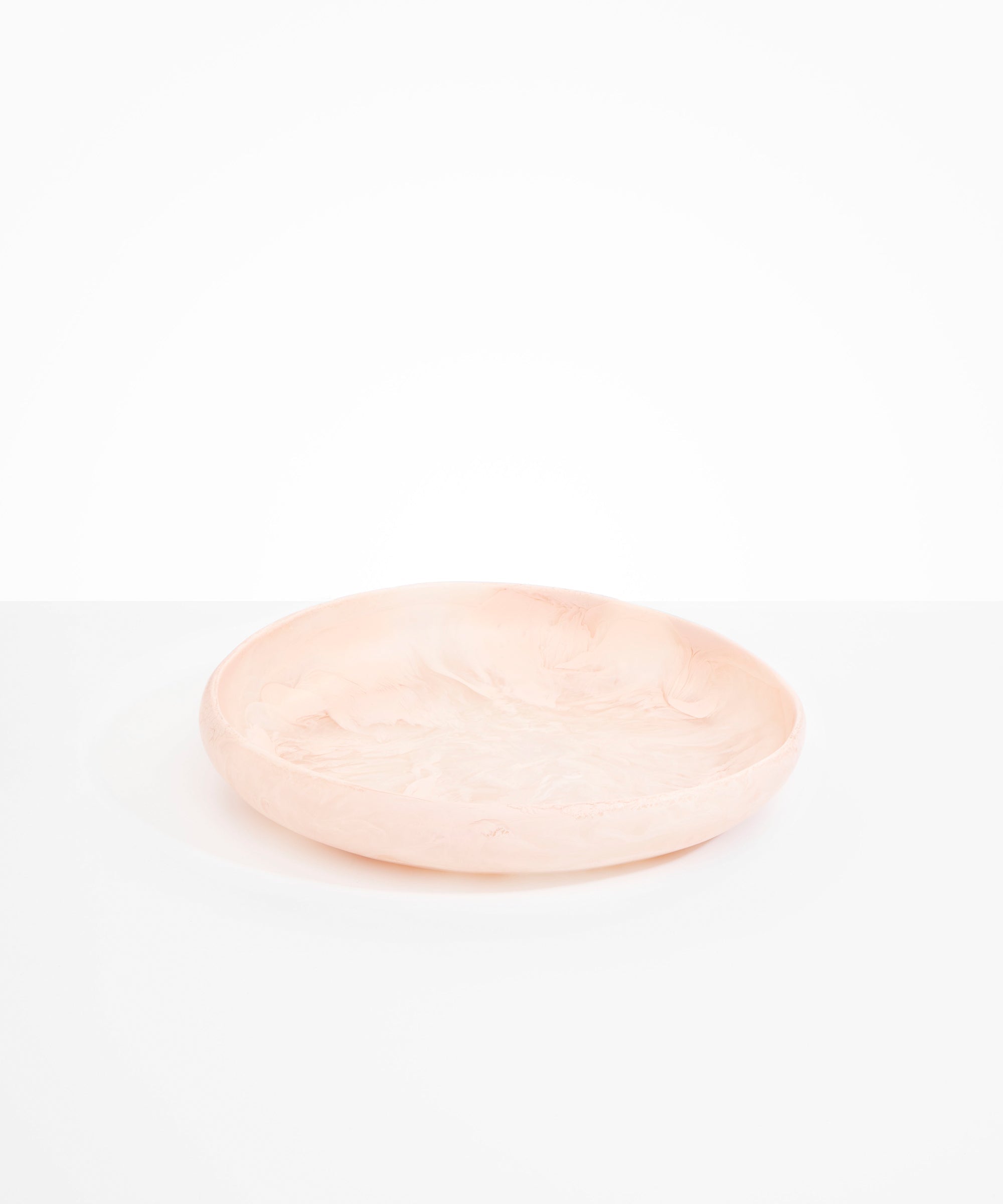 Large Earth Bowl in Rose Swirl by Dinosaur Designs, hand-cast resin