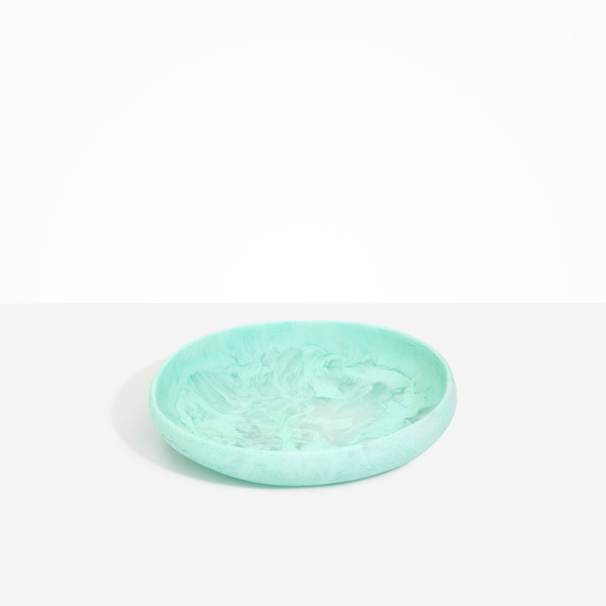 Medium Earth Bowl in Mint by Dinosaur Designs, hand-cast resin