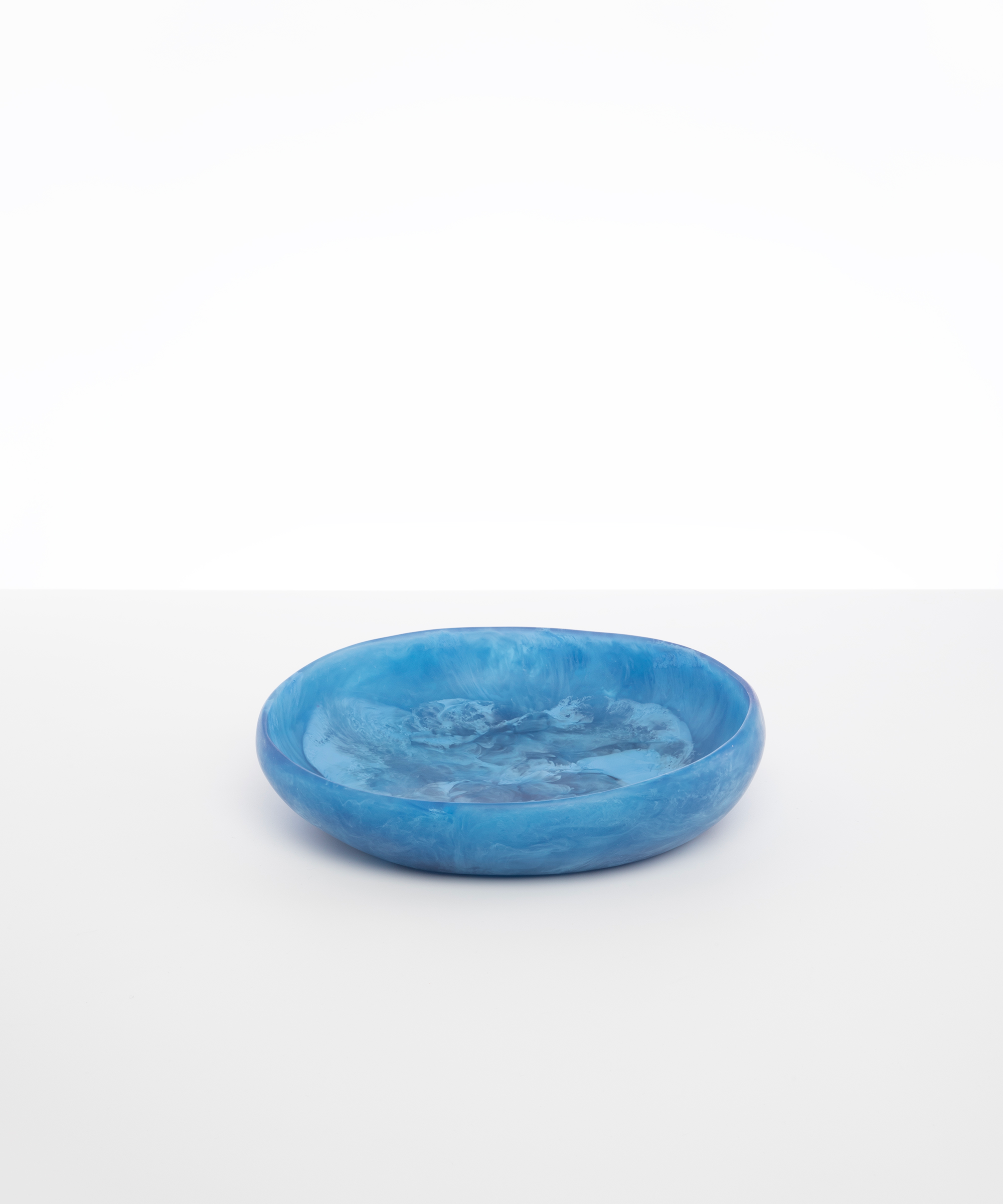 Medium Earth Bowl in Sky by Dinosaur Designs, hand-cast resin