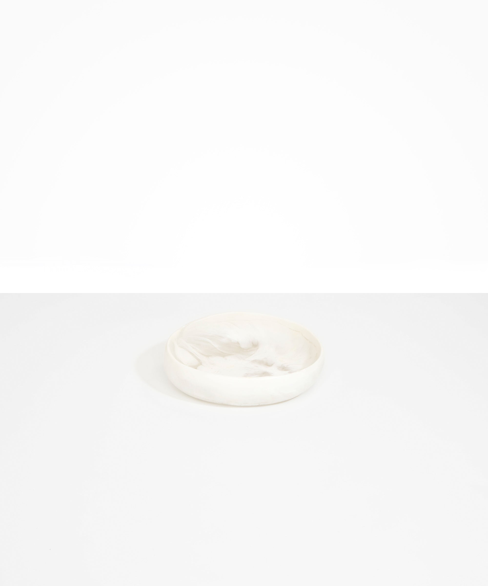 Small Earth Bowl in Chalk Swirl by Dinosaur Designs, hand-cast resin