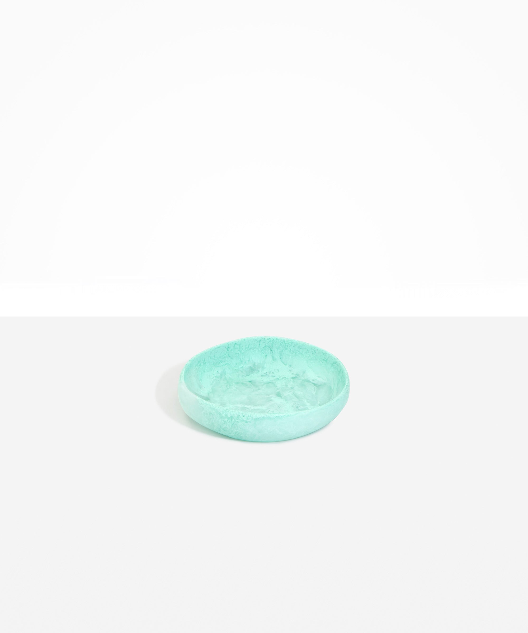 Small Earth Bowl in Mint by Dinosaur Designs, hand-cast resin