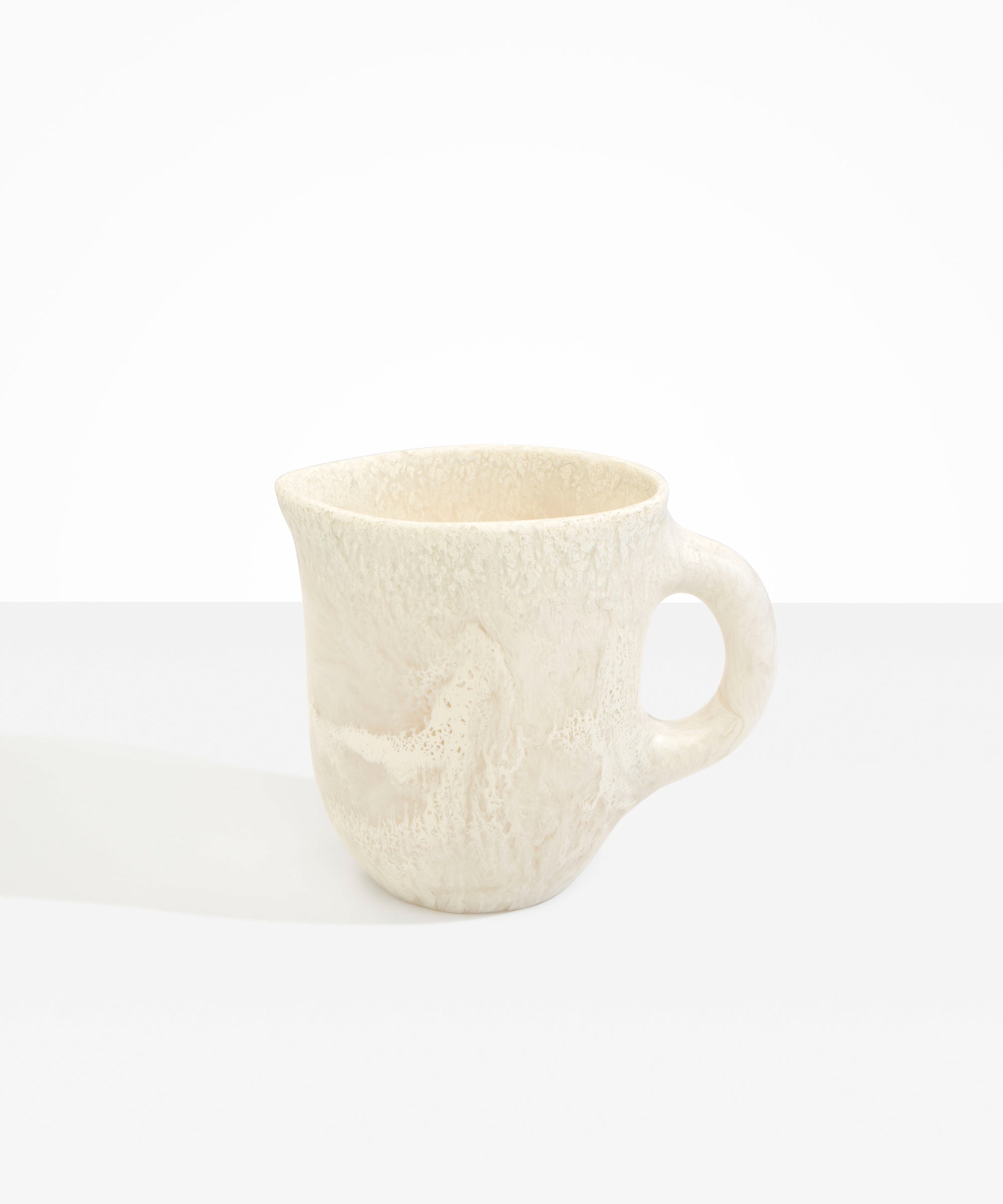Large Rock Jug in Chalk Swirl by Dinosaur Designs, hand-cast resin