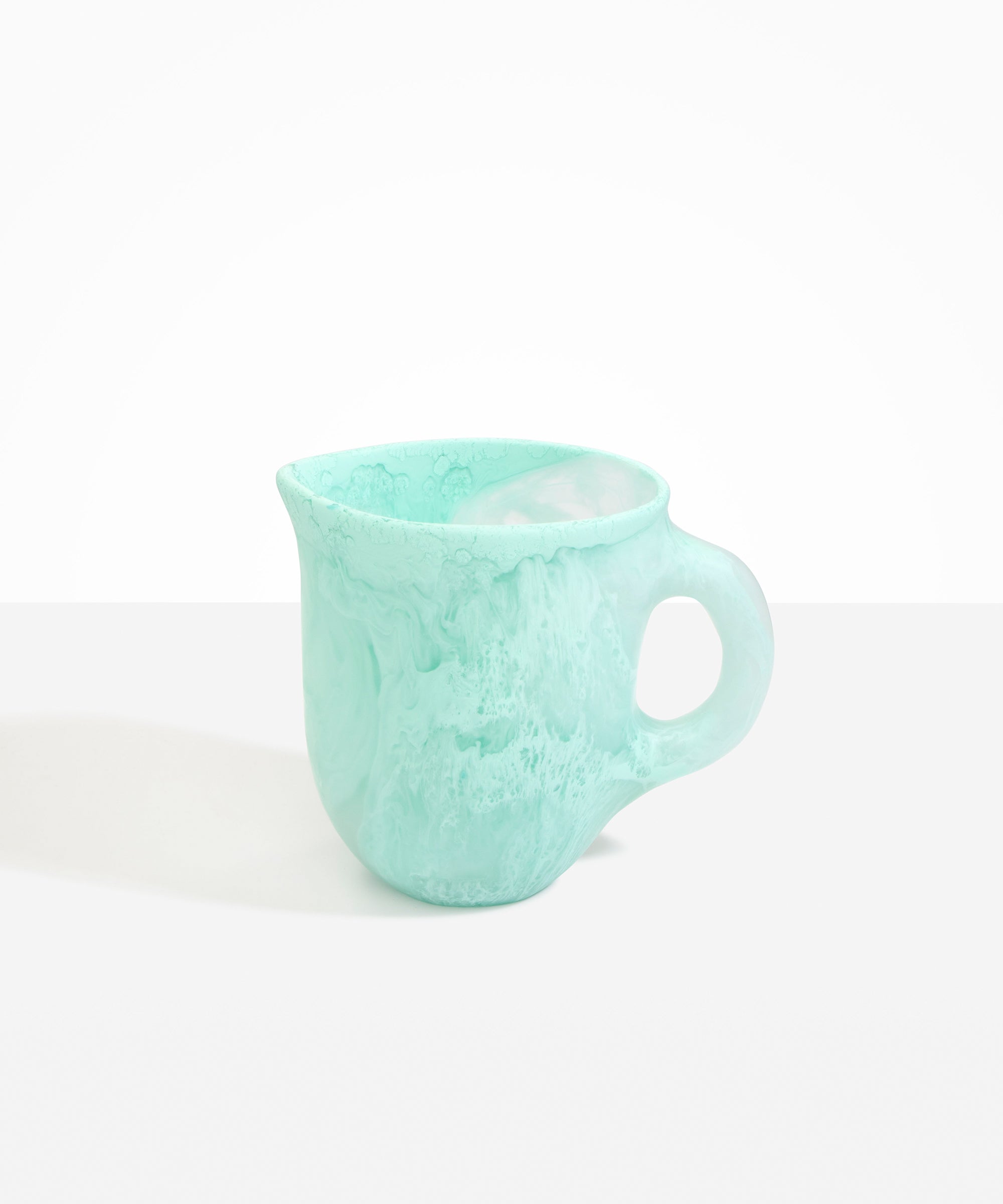 Large Rock Jug in Mint by Dinosaur Designs, hand-cast resin