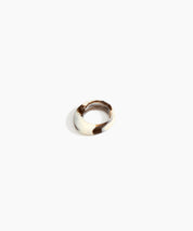 Slate Ring Narrow in Cappuccino by Dinosaur Designs, hand-cast resin