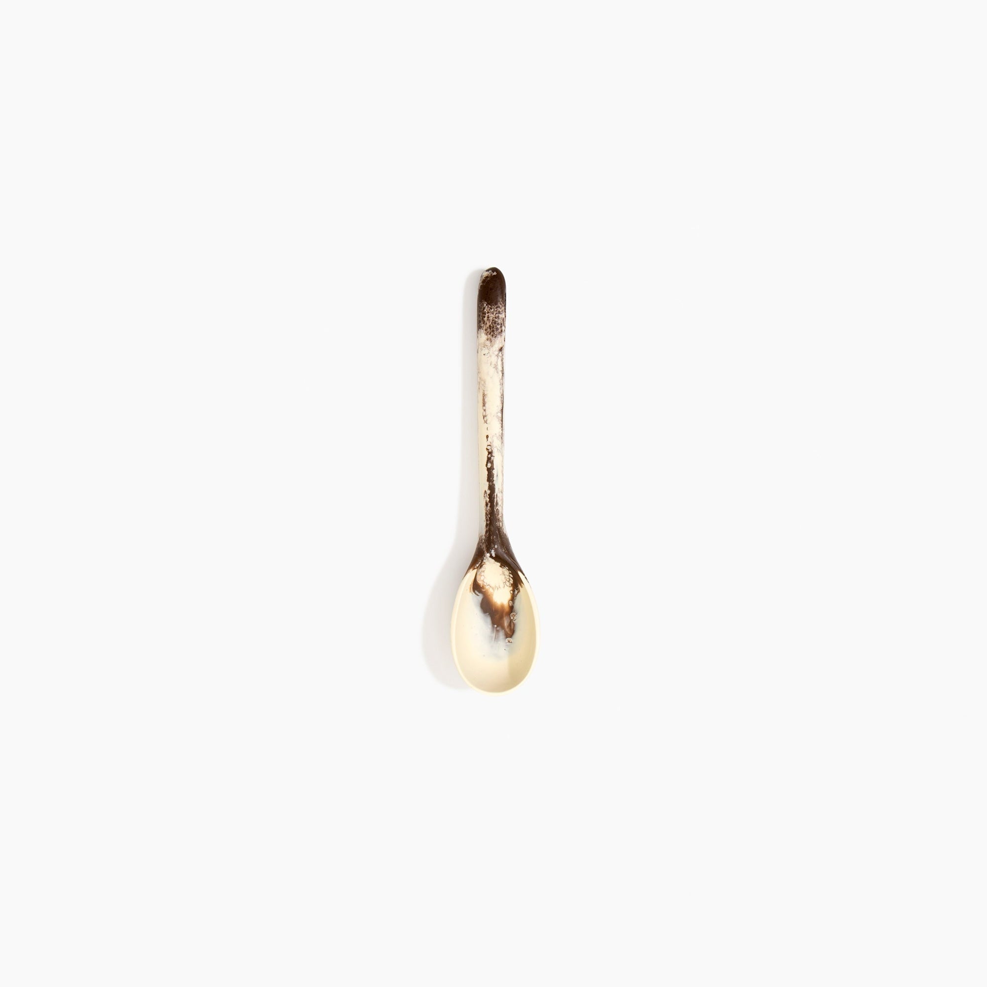 Stone Spoon in Cappuccino by Dinosaur Designs, hand-cast resin
