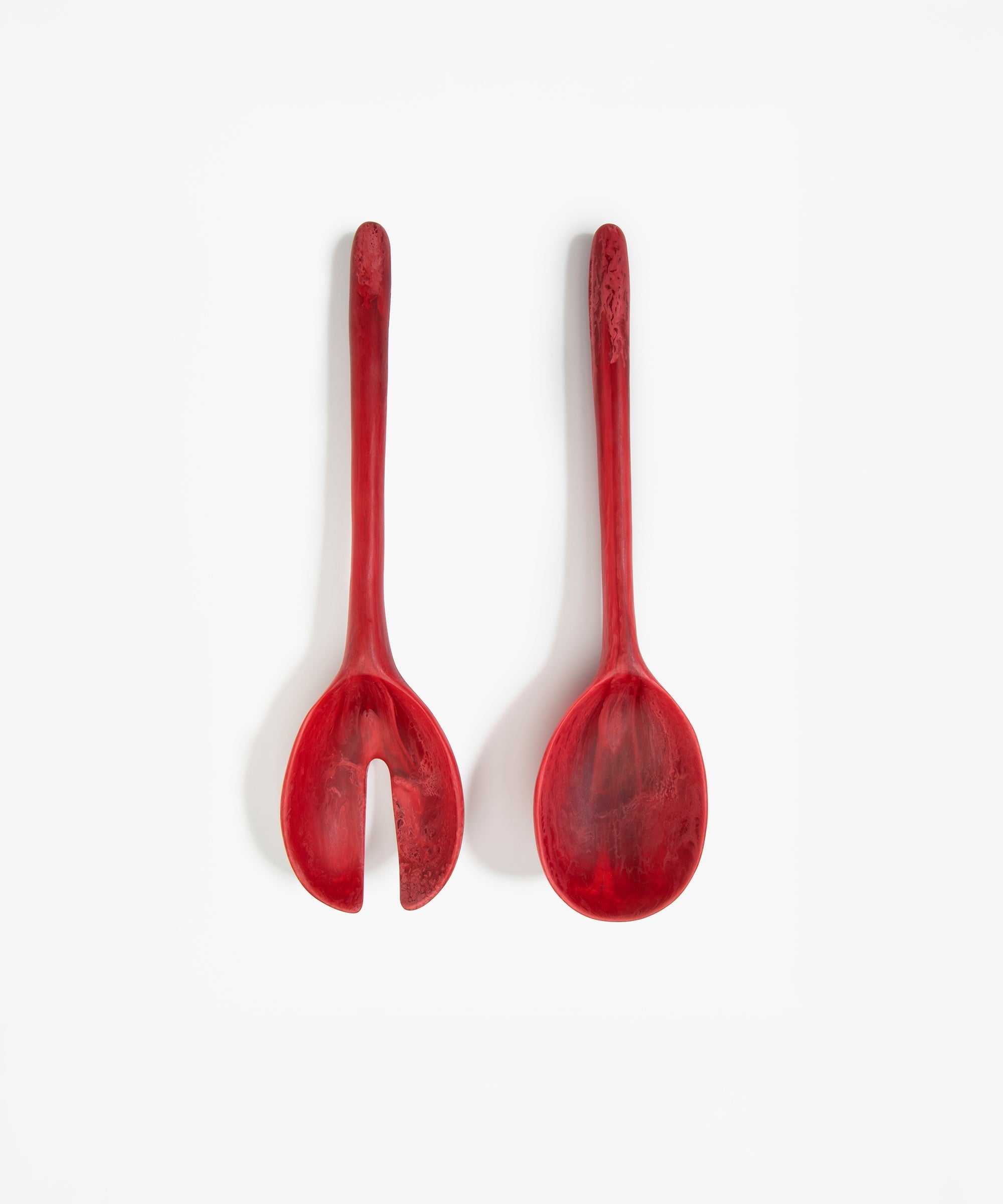 Long Stone Servers in Cranberry by Dinosaur Designs, hand-cast resin