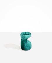 Small Sprout Vase in Lichen by Dinosaur Designs, hand-cast resin