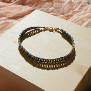 Ebb and Flow Bracelet in blue-gray