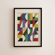 Construct No. 05 framed and hung on a wall