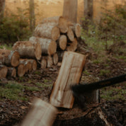 The Lumberjack Candle - Birch + Smoke, lifestyle